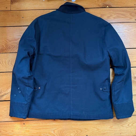 Taylor Stitch Deck Jacket Dark Navy Dry Wax Utility Jacket 42 - Picture 8 of 8
